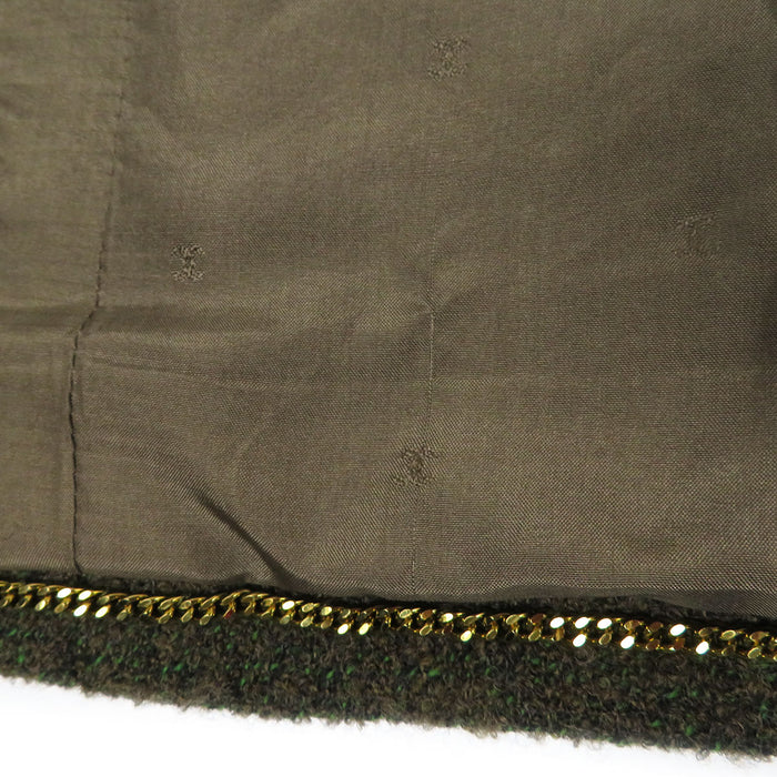 CHANEL 
COCO CC ココボタン 94A アルパカ混 Vネック 
ココマーク ヴィンテージ ウール ジレ