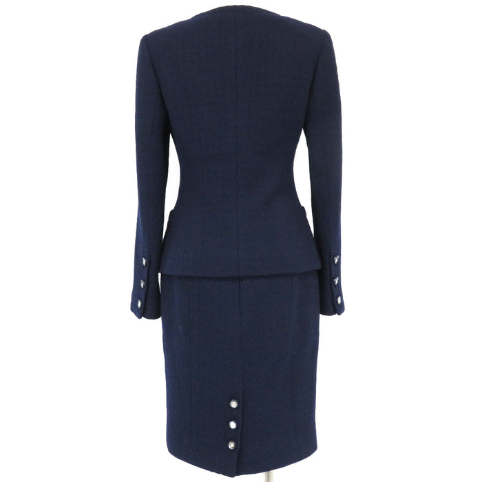 CHANEL 
COCO CC ココボタン ノーカラー ウール 95C 
ココマーク ヴィンテージ ツイード セットアップ CHANEL -Authentic Pre-owned セットアップ by TS Trading Co., Ltd.