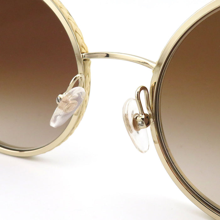 CHANEL  
COCO CC 草編 馬特拉塞  
可可標誌 圓框 太陽眼鏡