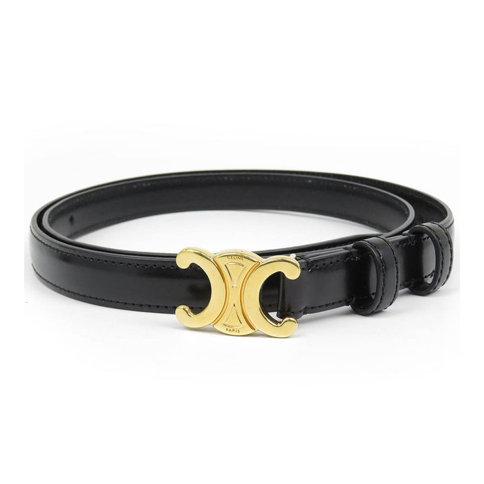 CELINE 
レザー ゴールドカラー金具 
トリオンフ ベルト CELINE -Authentic Pre-owned ベルト by TS Trading Co., Ltd.
