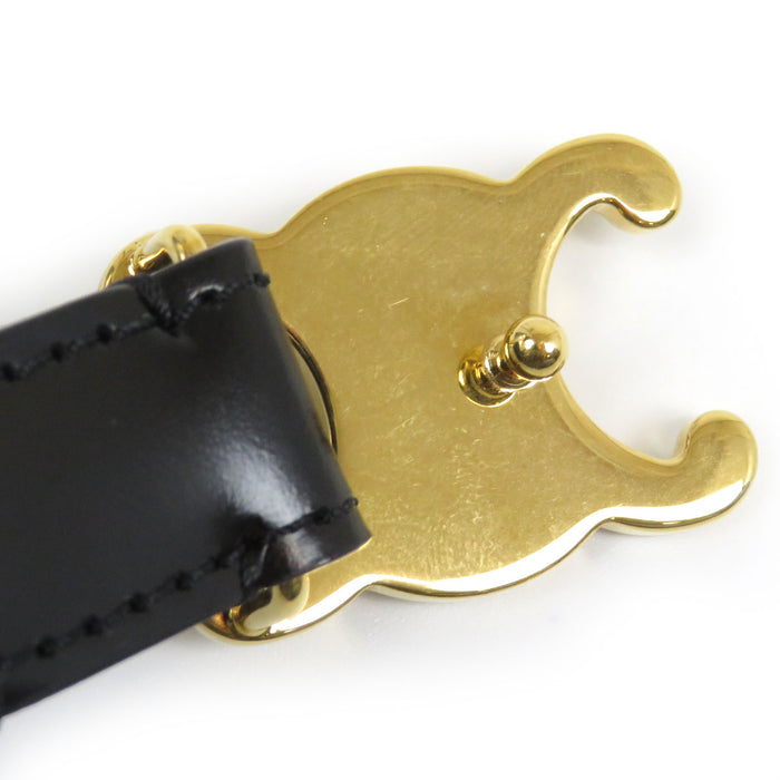 CELINE 
レザー ゴールドカラー金具 
トリオンフ ベルト