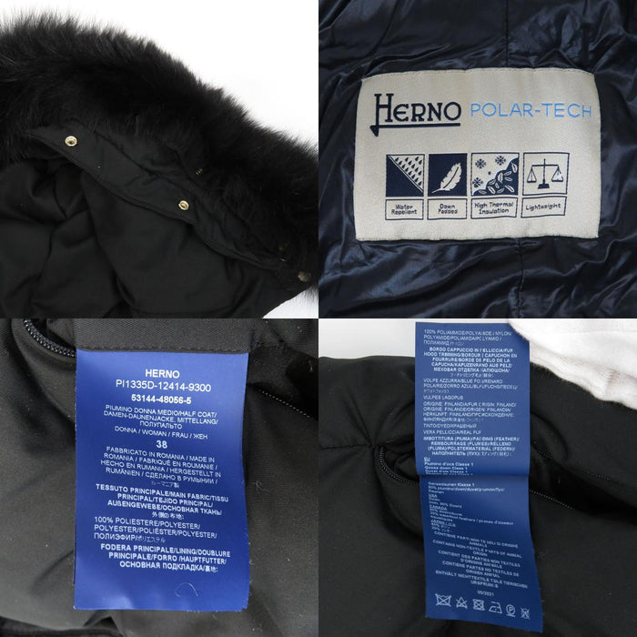 Herno 
POLAR-TECH ロング 
ポーラーテック ファー付き ダウンコート