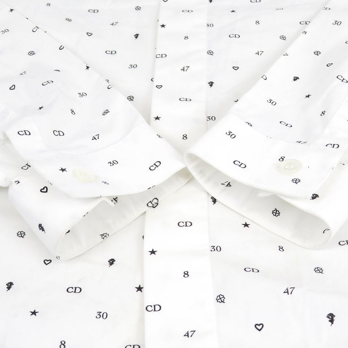 Dior 
CD スター ハート クローバー 
ロゴ 総柄 コットン シャツ 
ディオールオム