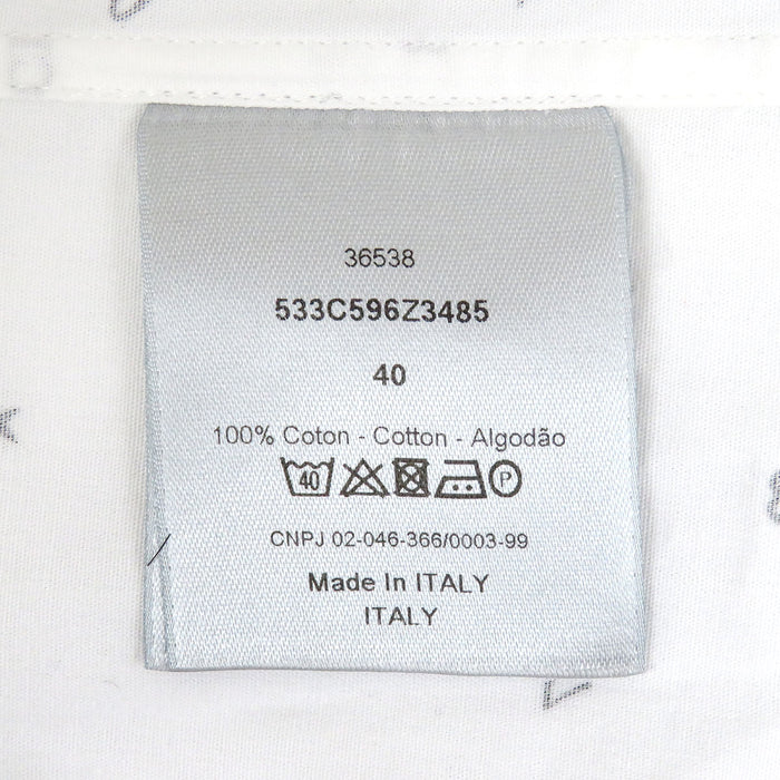 Dior 
CD スター ハート クローバー 
ロゴ 総柄 コットン シャツ 
ディオールオム