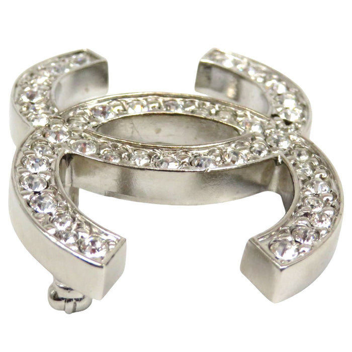 CHANEL 
COCO CC ロゴ 12C シルバーカラーメタル 
ココマーク ラインストーン ブローチ CHANEL -Authentic Pre-owned ブローチ by TS Trading Co., Ltd.