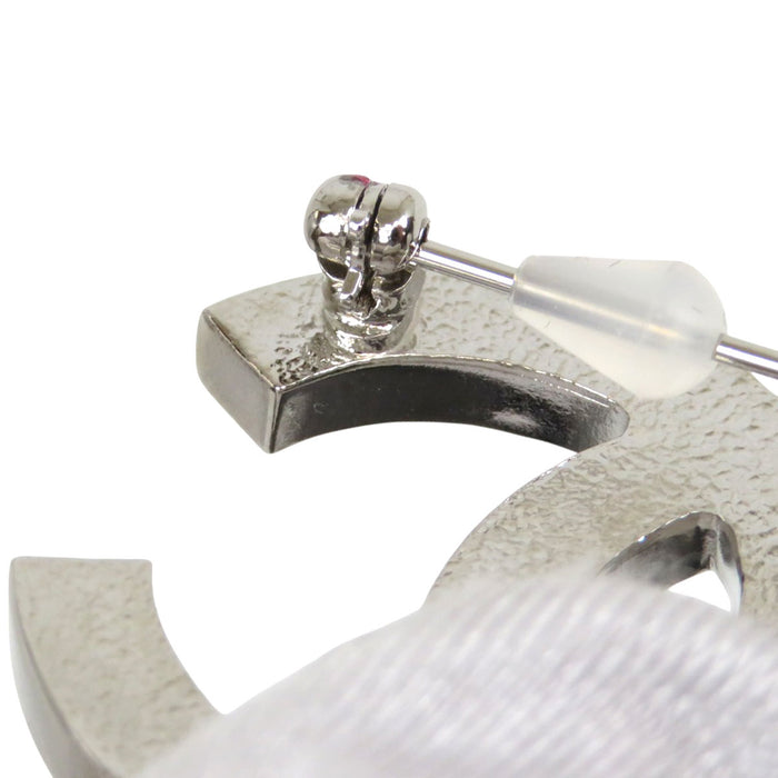 CHANEL 
COCO CC ロゴ 12C シルバーカラーメタル 
ココマーク ラインストーン ブローチ CHANEL -Authentic Pre-owned ブローチ by TS Trading Co., Ltd.