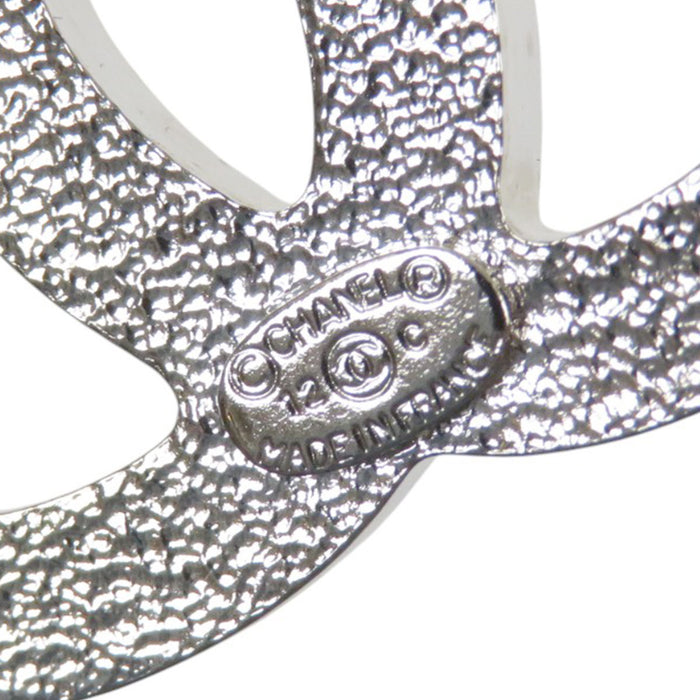 CHANEL 
COCO CC ロゴ 12C シルバーカラーメタル 
ココマーク ラインストーン ブローチ