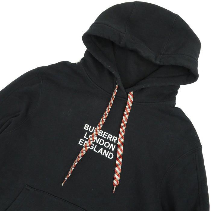 BURBERRY 
スウェット コットン 
ロゴ エンブロイダリー フーディ