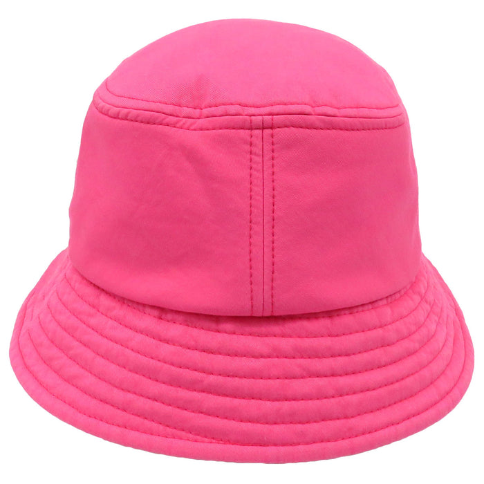 CHANEL COCO CC logo embroidery cotton Coco mark embroidered bucket hat