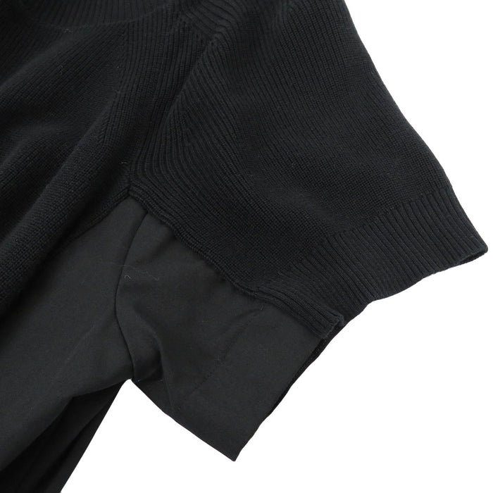 Sacai 
sacai ロゴ ベルト コットン ニット 
ショートスリーブ ドッキング ワンピース