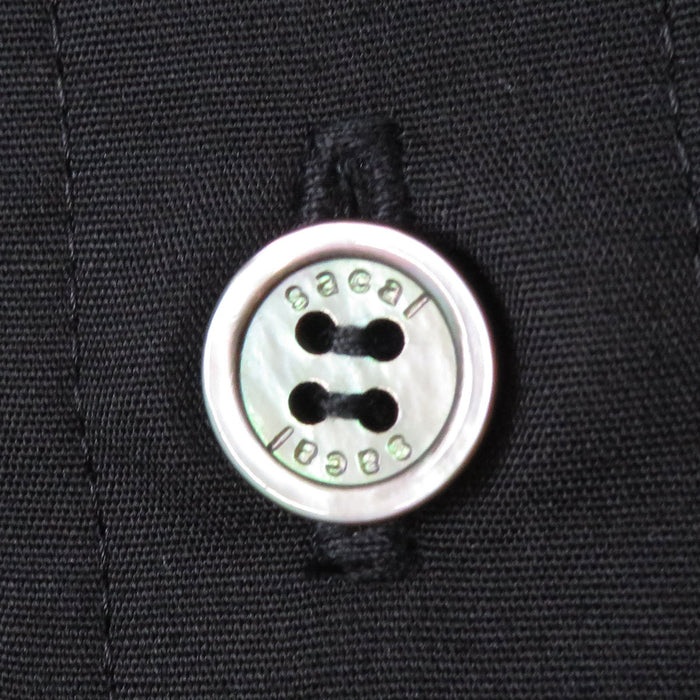 Sacai 
sacai ロゴ ベルト コットン ニット 
ショートスリーブ ドッキング ワンピース