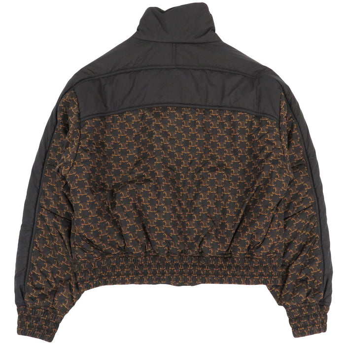 CELINE 
総柄 ナイロン 
トリオンフ モノグラム 中綿 ブルゾン