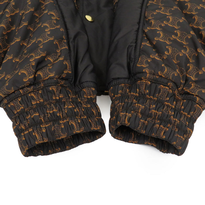 CELINE 
総柄 ナイロン 
トリオンフ モノグラム 中綿 ブルゾン