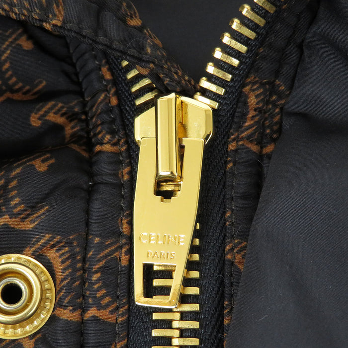 CELINE 
総柄 ナイロン 
トリオンフ モノグラム 中綿 ブルゾン