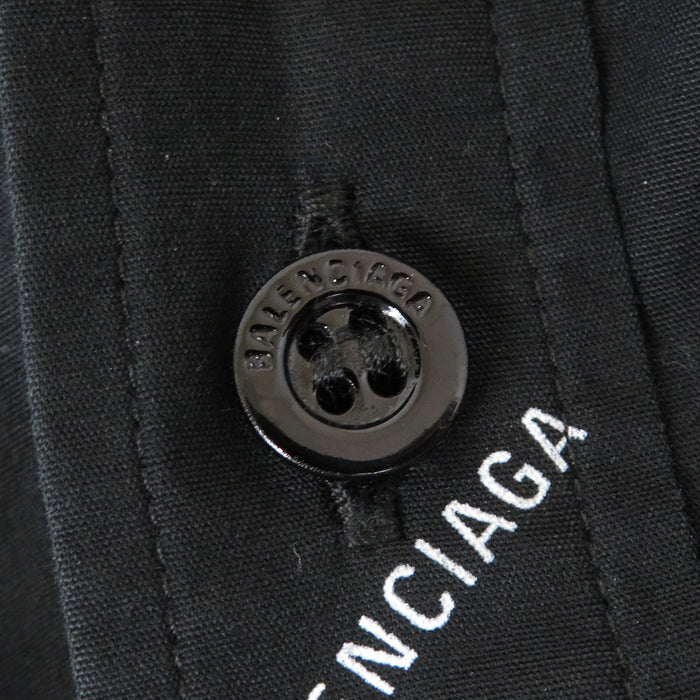 BALENCIAGA 
総柄 
オールオーバーロゴ コットン シャツ