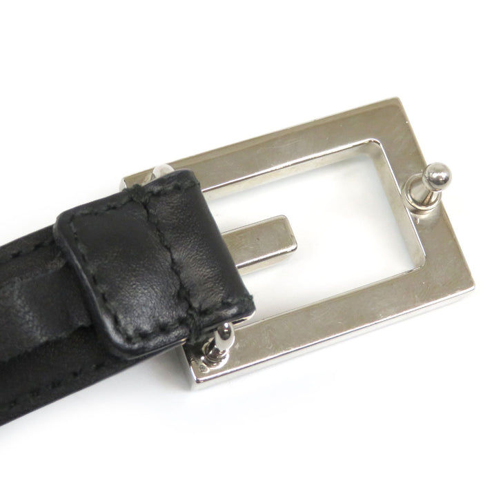 GUCCI 
ロゴ シルバーカラー金具 
Gバックル ラインストーン ベルト