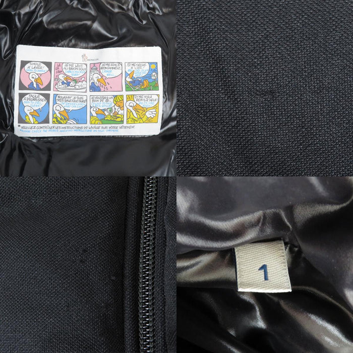 MONCLER 
Écusson logo ligne latérale en nylon 
Doudoune SANBESAN Sanbesan