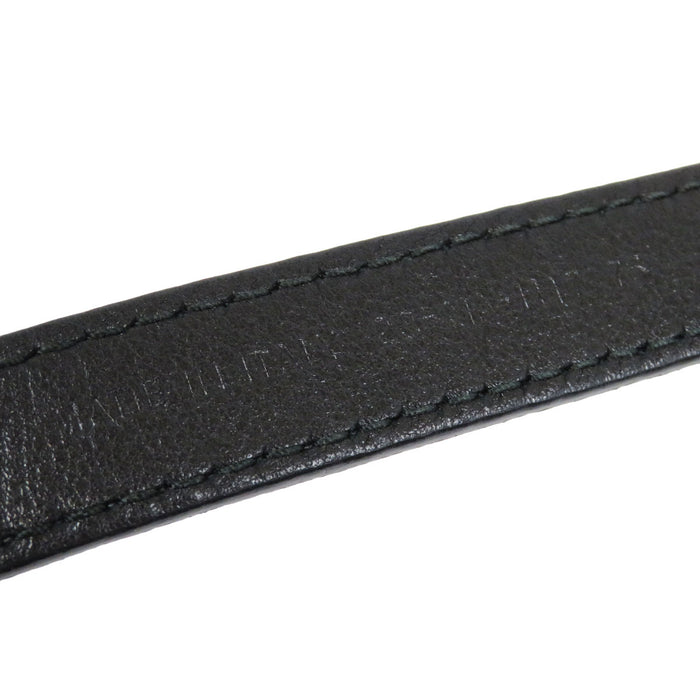 Dior Defense Logo Gold Color Metal Leather D-Fence Belt