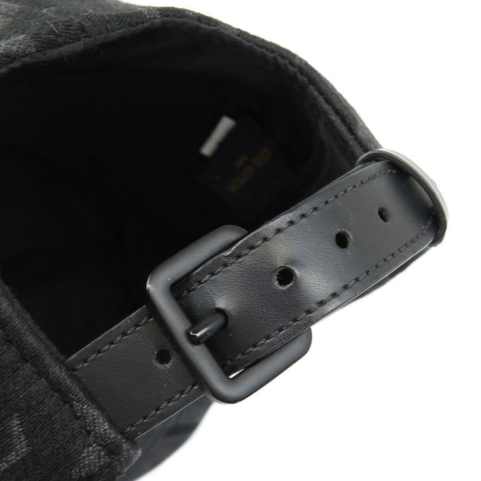 LOUIS VUITTON 
LV all-over pattern wool silk 
casquette monogram flower