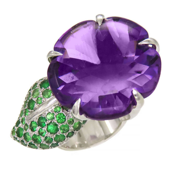 CHANEL 
カメリア アメシスト リング