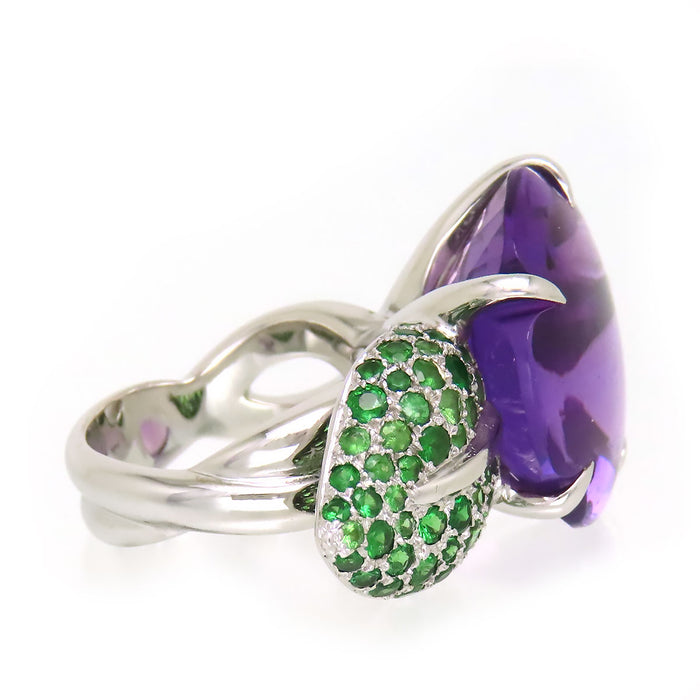 CHANEL 
カメリア アメシスト リング