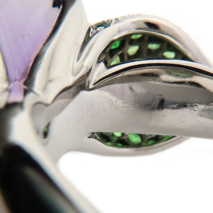 CHANEL 
カメリア アメシスト リング