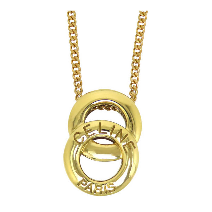 CELINE 
ダブルサークル ネックレス