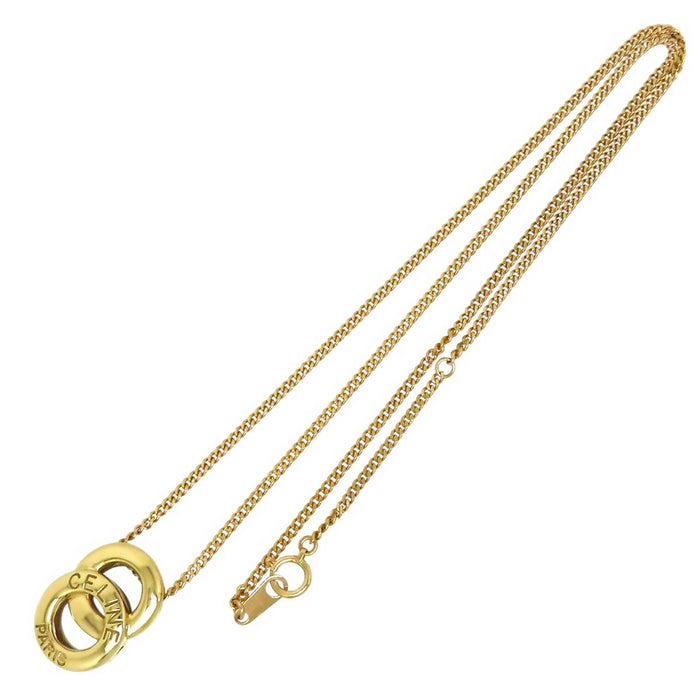 CELINE 
ダブルサークル ネックレス