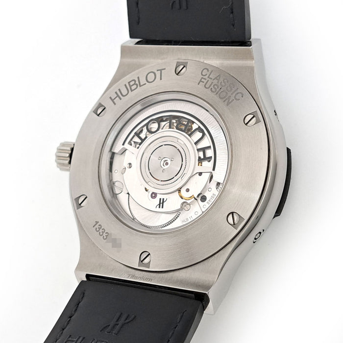 HUBLOT 
Classic Fusion Aérofusion Phase de Lune 
Avec boîte et certificat d'authenticité