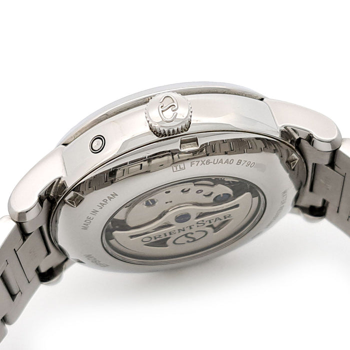 ORIENT
Orient Star Phase de Lune Mécanique
Avec boîte et garantie