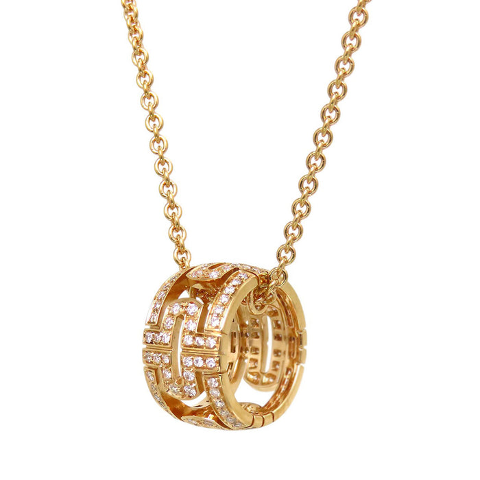 BVLGARI 
パレンテシ オープンワーク ダイヤモンド ネックレス