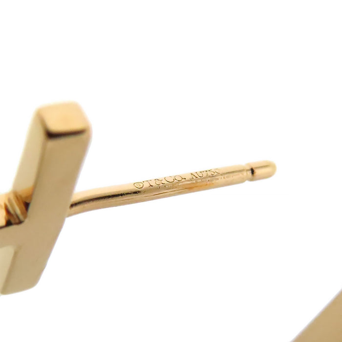 TIFFANY&Co. 
Tワイヤー フープ ピアス ミディアム