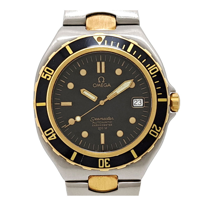 OMEGA  
海馬 200米 預粘合 雙色 全套  
附盒及保證書