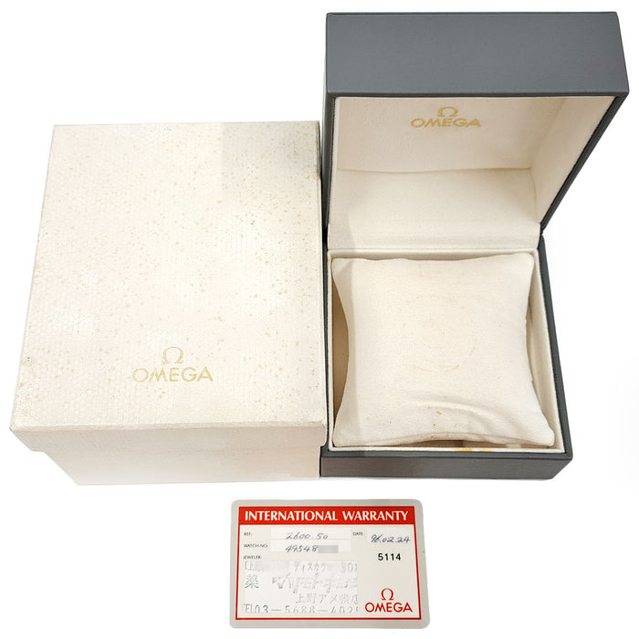 OMEGA  
海馬 200米 預粘合 雙色 全套  
附盒及保證書