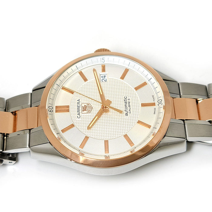 TAG HEUER 
Carrera Caliber 5 Overhauled 
With Box and Warranty Card