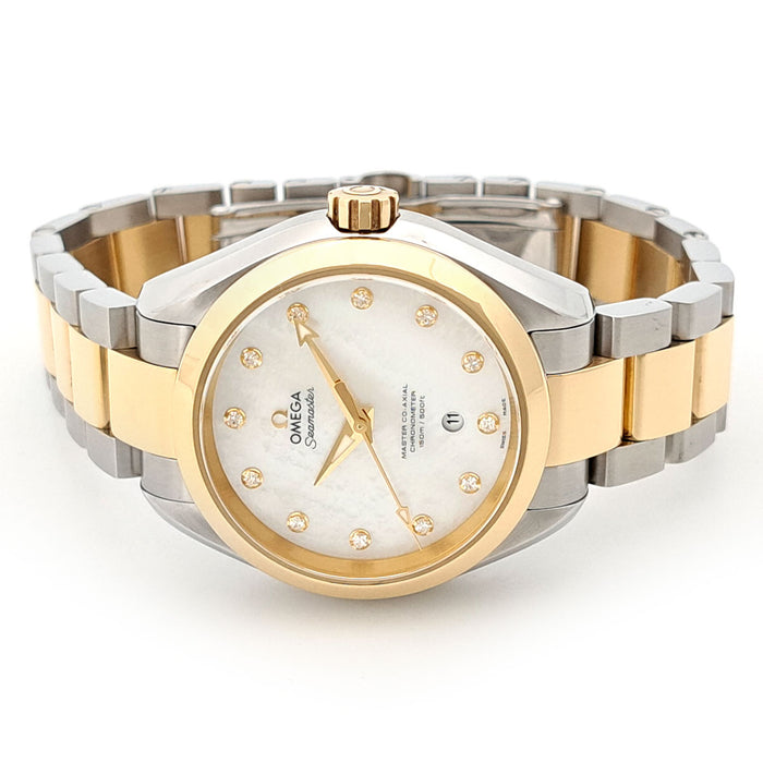 OMEGA 
シーマスター アクアテラ 150M シェル・ダイヤ文字盤 
箱ギャラ付