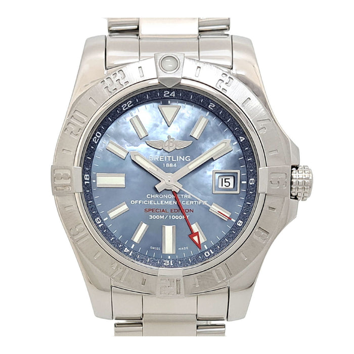 BREITLING  
Avenger II GMT Japan Limited Blue Mother-of-Pearl  
With Box and Warranty Card
