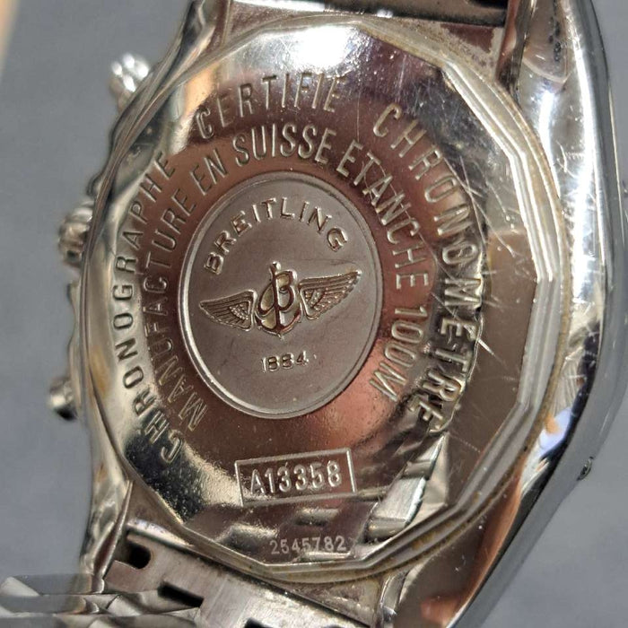 【WHOLESALES】
BREITLING
A13358
Inner box (deteriorated, unusable) Guarantee Chronometer certificate