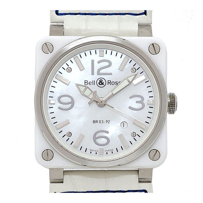 Bell＆Ross 
ホワイトセラミック シェル文字盤 
箱ギャラ付