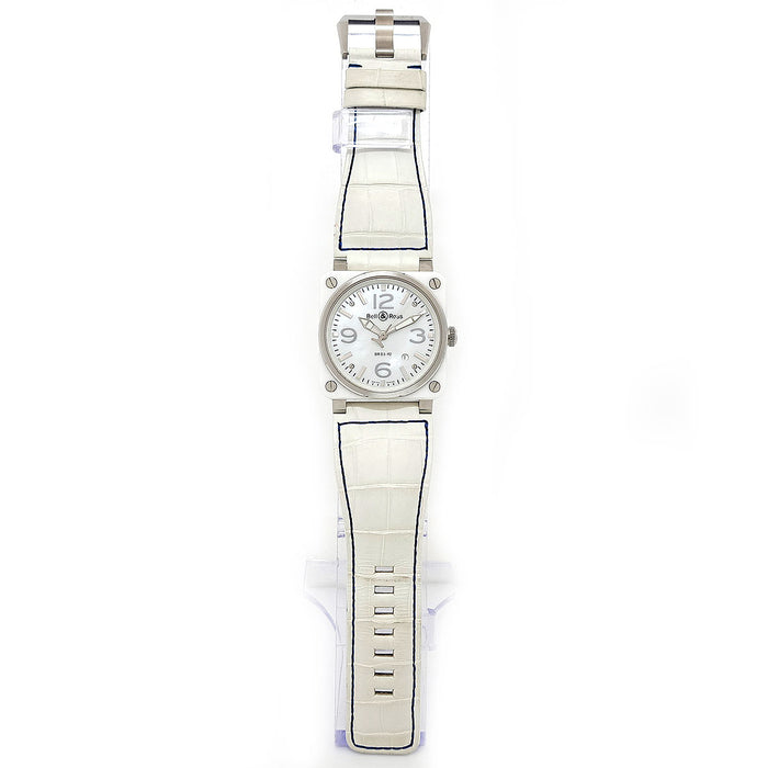 Bell＆Ross 
ホワイトセラミック シェル文字盤 
箱ギャラ付