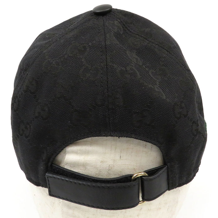 GUCCI 
Ligne Shelly 
Casquette de baseball en toile GG à rayures Web