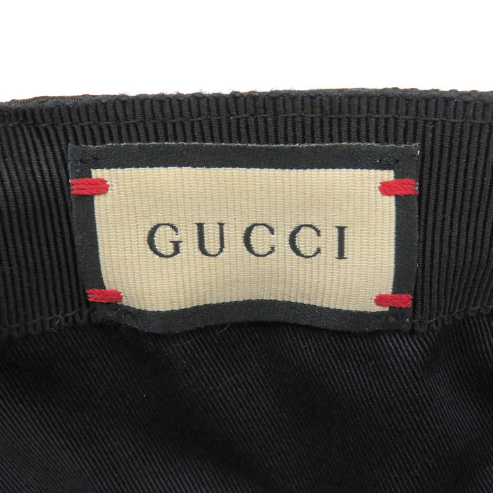 GUCCI 
シェリーライン 
ウェブストライプ GGキャンバス ベースボールキャップ