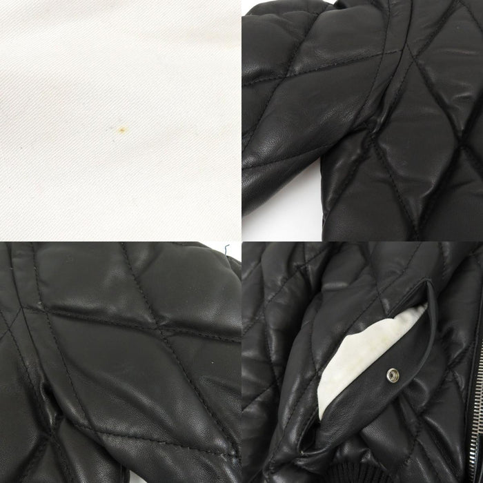 DSQUARED2 
ロゴ 
レザー ダウンジャケット