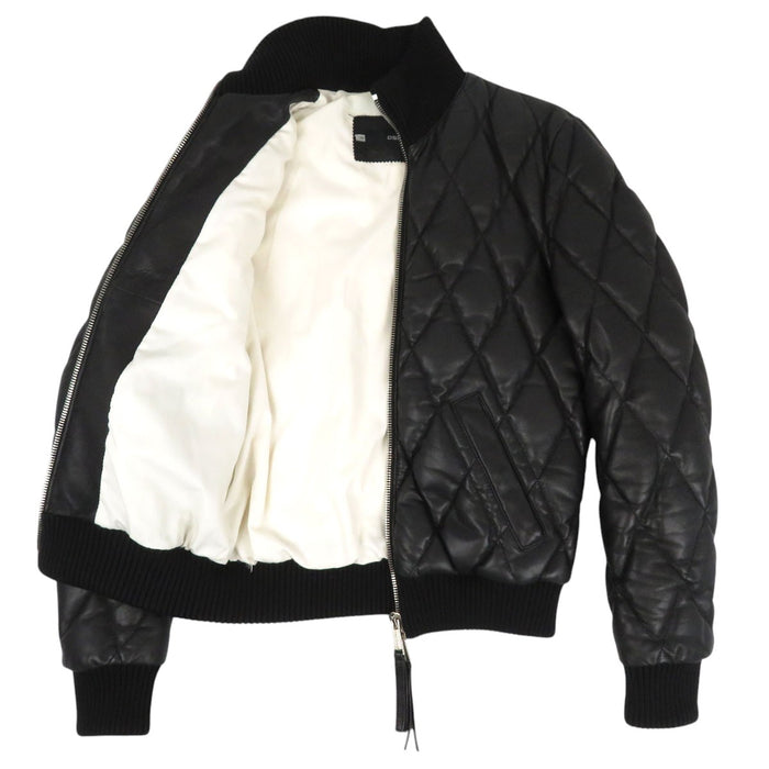 DSQUARED2 
ロゴ 
レザー ダウンジャケット