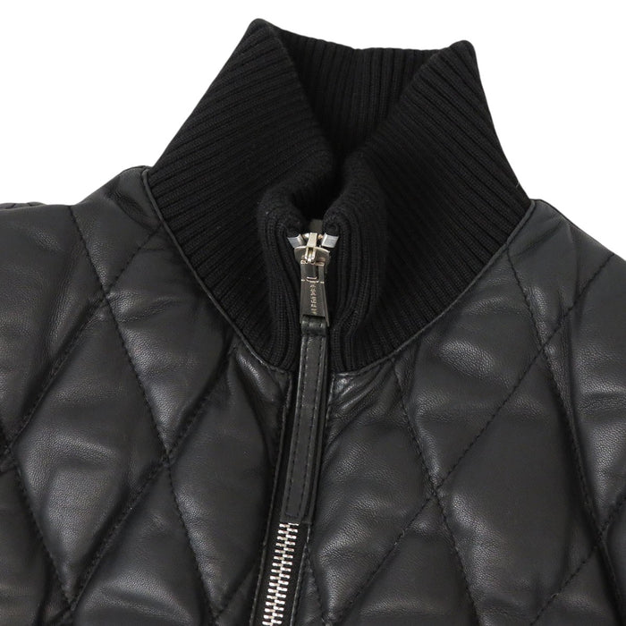 DSQUARED2 
ロゴ 
レザー ダウンジャケット