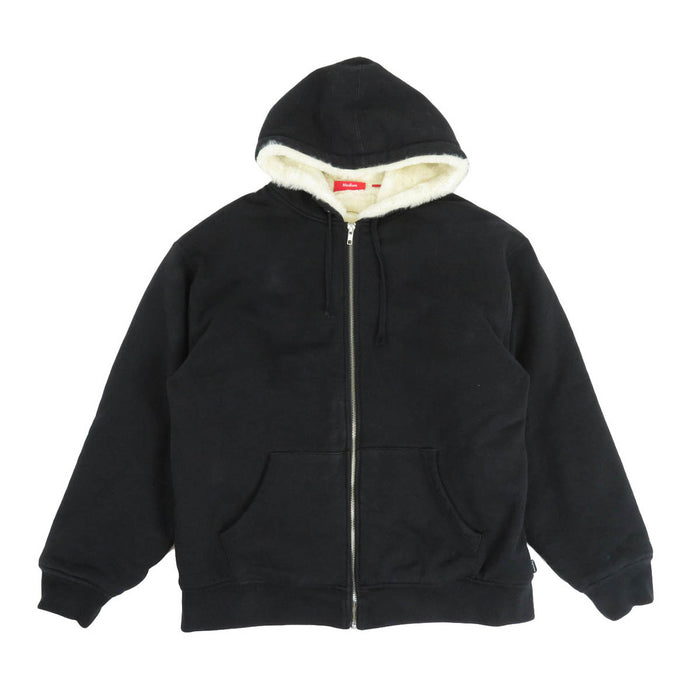 Supreme 
ロゴ スウェット コットン 
ボア ジップアップ フーディ