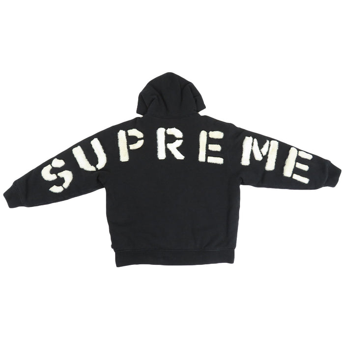 Supreme 
ロゴ スウェット コットン 
ボア ジップアップ フーディ