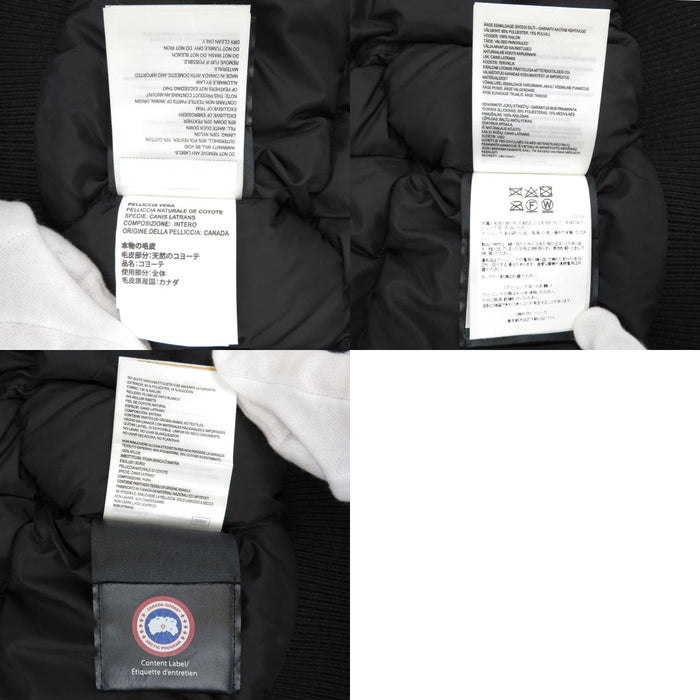 CANADA GOOSE 
Giacca imbottita con cappuccio e pelliccia di coyote con toppa