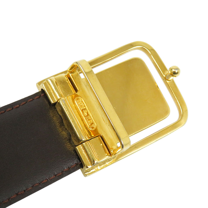 CELINE 
ロゴ レザー ゴールドカラー金具 
トリオンフ バックル ベルト