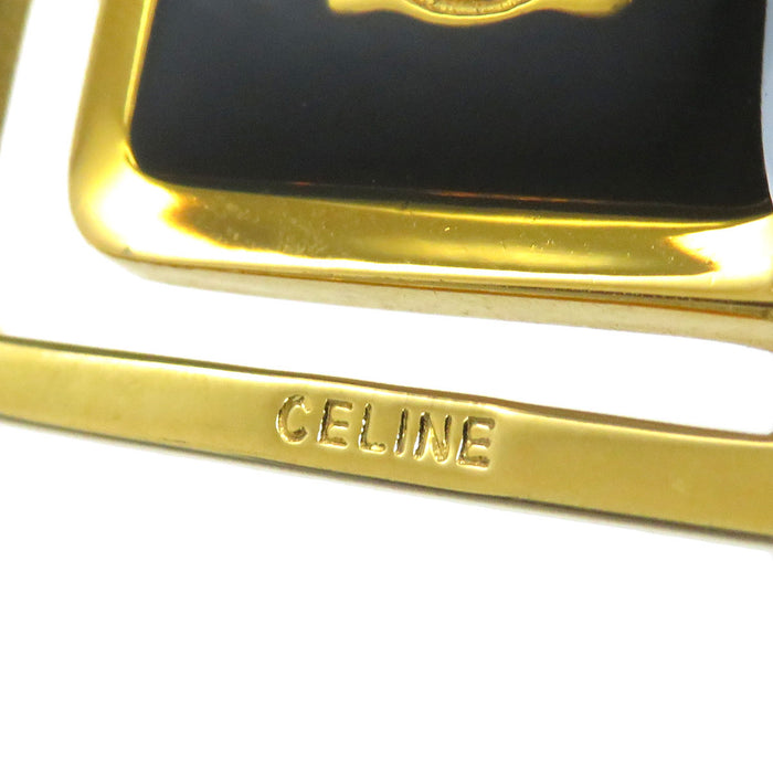 CELINE 
ロゴ レザー ゴールドカラー金具 
トリオンフ バックル ベルト